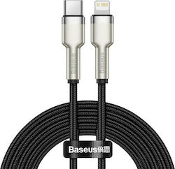 Baseus Cafule Metal Braided USB-C to Lightning Cable 20W Μαύρο 2m (CATLJK-B01)