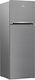 Beko Kühlschrank mit Doppeltür 313Es NoFrost H172xB59.5xT65.5cm. Inox RDNE350K30XBN
