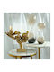 Round Aluminum Side Table Gold - Marble M35.5xL35.5xH50.5cm