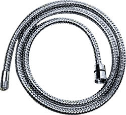 Gloria Metallic Shower Hose Silver Novita 150cm