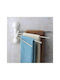 Wall-Mounted Bathroom Rail with 4 Positions Silver