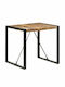 Kitchen Square Table Natural 80x80x75cm