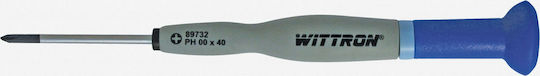 Witte Wittron Precision Dwarf Screwdriver Cross Size PH00x40mm