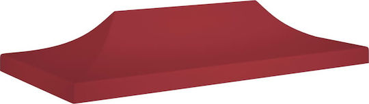 vidaXL Pavillonabdeckung 270gr/m² Burgundisch mit PVC-Beschichtung 6x3m