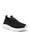 J Aril B. A Παιδικά Sneakers Ανατομικά Slip-on Μαύρα