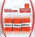 Wilson Pro Soft Overgrip Orange 3 Stück