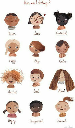 Mushie Kinderposter Medium Feelings 29.7x42cm Mushie Kinderposter Medium Feelings 29.7x42cm