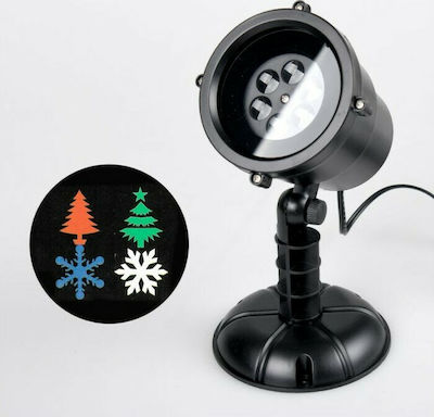 GlobalExpress Electric Christmas Spotlight Laser LED Interior Φωτιστικό Εξωτερικού Χώρου με Christmas Tree Μοτίβα