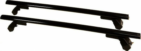 Thule Μπάρες Οροφής Αλουμινίου 110εκ. για Suzuki Swift Subaru Justy (Σετ με πόδια και κλειδαριά) Μαύρες