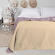 Melinen Amado Coverlet Single Microfiber Beige - Apple 160x220cm