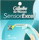 Gillette Sensor Excel Ξυραφάκι Ασφαλείας με Λεπίδες 5τμχ