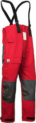 Eval Sailing Pants Waterproof Small Red