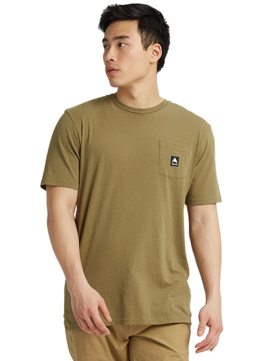 Burton Colfax Men's Short Sleeve T-shirt Khaki