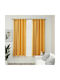 vidaXL Set of Blackout Curtains with Pencil Pleat Yellow 140x175cm