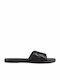 Leather Women's Flat Sandals Anatomic in Black Color