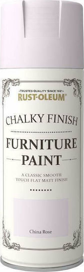 Rust-Oleum Chalky Finish Furniture Paint Spray Κιμωλίας China Rose Rose Ροζ 400ml