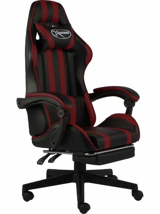 vidaXL Racing Геймърски стол с подлакътник Черн...