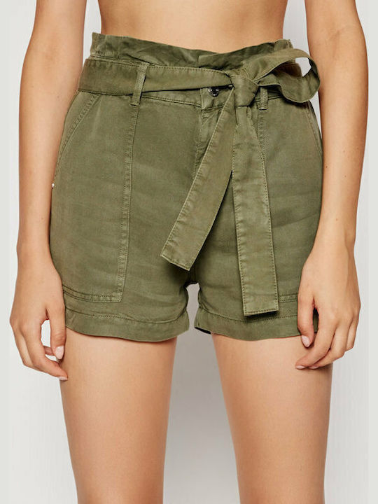 Women's High-waisted Shorts Olive
