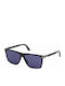 Tom Ford Fletcher Men's Sunglasses with Black Horn-Rimmed Frame and Blue Gradient Lenses FT0832 01V