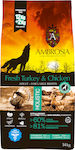 Ambrosia Fresh Turkey & Chicken Adult All Breeds 12kg Ξηρά Τροφή χωρίς Σιτηρά για Ενήλικους Σκύλους Μεγαλόσωμων Φυλών με Γαλοπούλα και Κοτόπουλο