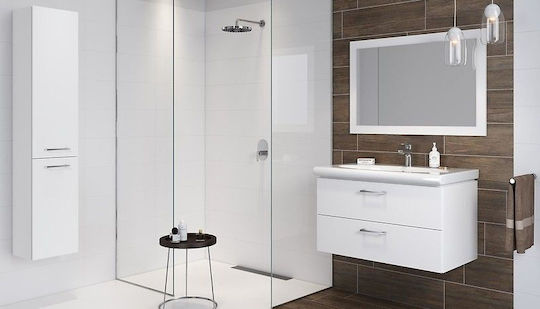 Cersanit Lara Mille Countertop with Sink L60xW46xH37cm White