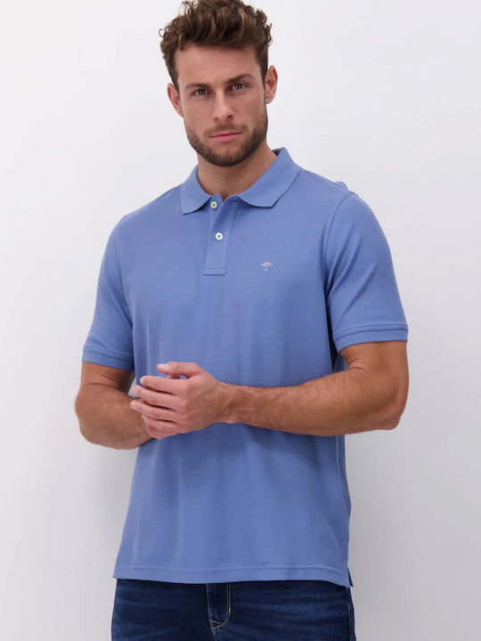 Fynch Hatton Ανδρικό T-shirt Κοντομάνικο Polo Μπλε