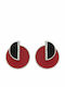 Karl Lagerfeld Color Block Earrings made of Steel Gold Plated
