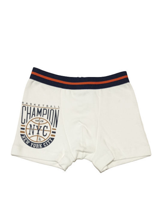 Minerva 41694-05 Kinder-Boxershorts Weiß