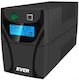 Ever EASYLINE 850 AVR USB UPS (VI) Интерактивна Линия 850VA 480W с 2 Schuko AC Гнезда