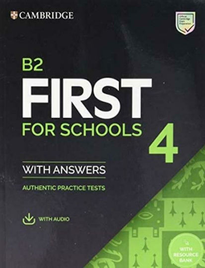 Cambridge Fce First for Schools 4 Self Study (student S Book With Answers +& Audio)