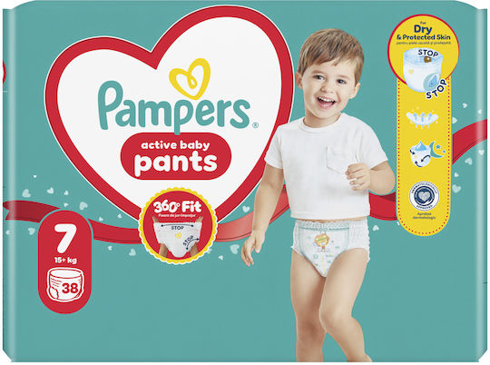 Pampers Памперси гащи Pants № 7 за 17+kg 38бр