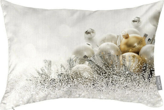 Saint Clair Christmas Decorative Pillow 4016 Rectangular White 30x45cm