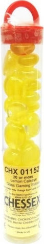Chessex Token Catseye Yellow Glass Stones Tokens 40τμχ 40τμχ