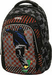 Polo Harmony Σχολική Τσάντα Πλάτης Δημοτικού σε Μαύρο χρώμα Μ34 x Π21 x Υ46cm