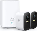 Eufy eufyCam 2C Integriertes CCTV-System mit Control Hub und 2 Drahtlose Kameras 1080p