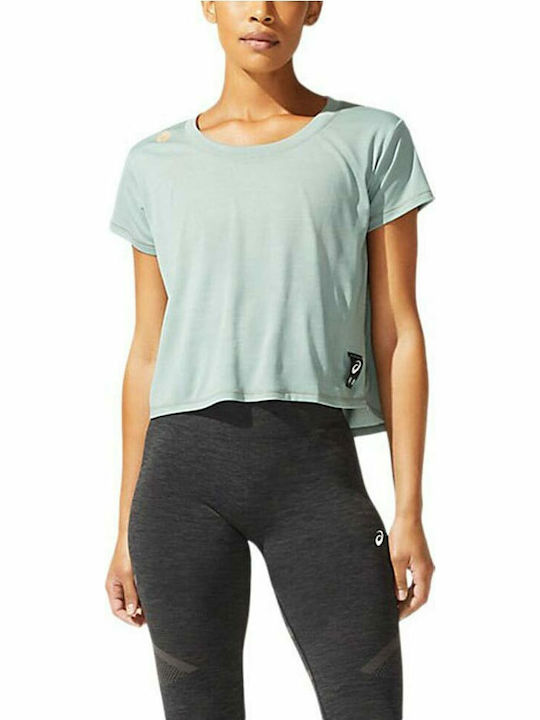 Sakura Women's Crop T-shirt Turquoise