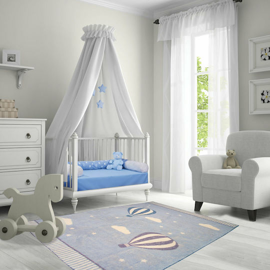Greenwich Polo Club Crib Bumpers Snake Inside Light Blue 12x200cm