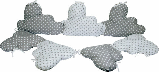 Greenwich Polo Club 8806 Crib Bumpers Classic Inside Gray 30x240cm