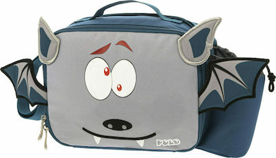 Polo Kids Insulated Lunch Bag with Shoulder Strap Animal 3lt Gray 23x9x17cm