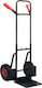 vidaXL Transport Trolley Telescopic Foldable for Weight Load up to 200kg Black