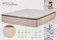 Sky Anatomic Bamboo Single Anatomic Saltea Față-verso 80x190x30cm cu Suprapozabil