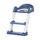 Chipolino Scaun de Toaletă pentru Copii Tippy cu Suprafață Flexibilă, Mânere și Scară Albastru STPTI0212BL