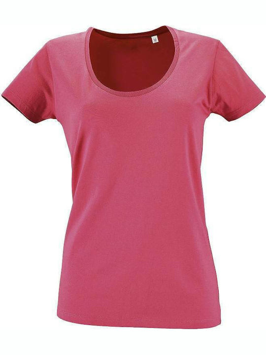 Sol's Metropolitan Γυναικείο Διαφημιστικό T-shirt Κοντομάνικο Flash Pink