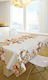 Saint Clair 2026 Christmas Tablecloth Square Fabric Beige L145xW145cm.