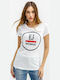 Edward Jeans 19.1.2.01.127 Damen T-shirt Weiß 19.1.2.01.003-WHITE