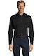 Brighton Long-sleeved Cotton Shirt Black