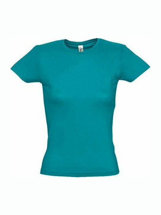 Sol's Miss Γυναικείο Διαφημιστικό T-shirt Κοντομάνικο Duck Blue