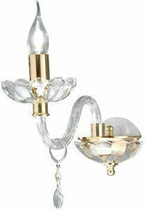 Ondaluce Classic Lamp Wall with Socket E14 Transparent 27x25cm