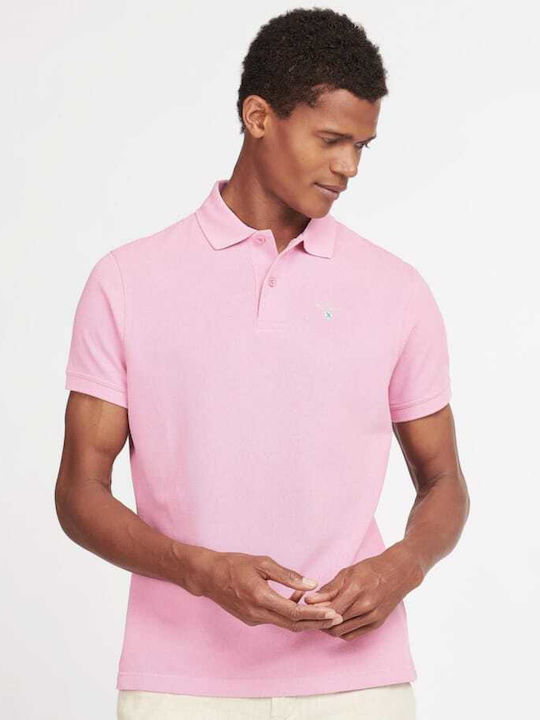 Barbour Polo Μπλούζα Κοντομάνικη Ροζ