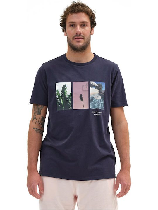 Emerson Herren T-Shirt Kurzarm Navy Blue